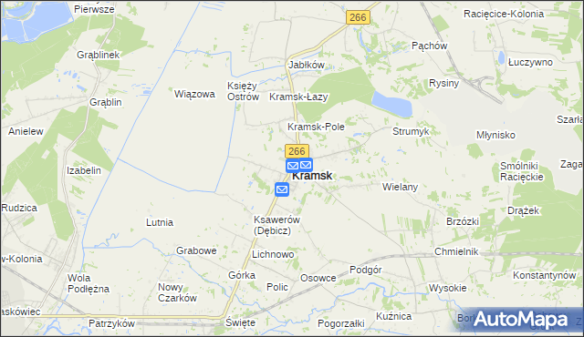 mapa Kramsk, Kramsk na mapie Targeo