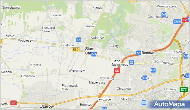 mapa Latchorzew, Latchorzew na mapie Targeo