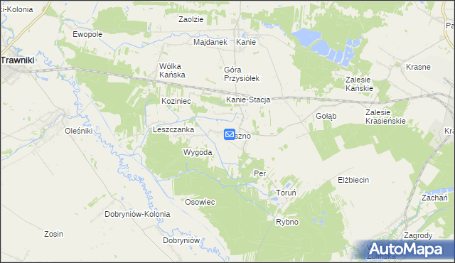 mapa Liszno, Liszno na mapie Targeo