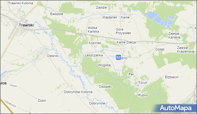 mapa Liszno-Kolonia, Liszno-Kolonia na mapie Targeo