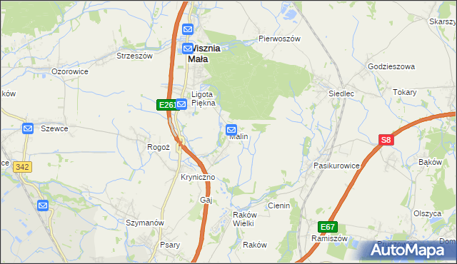 mapa Malin, Malin na mapie Targeo