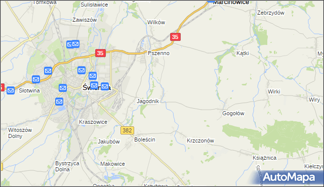 mapa Miłochów, Miłochów na mapie Targeo