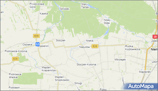 mapa Nasutów, Nasutów na mapie Targeo