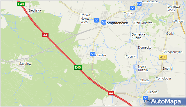 mapa Ochodze, Ochodze na mapie Targeo