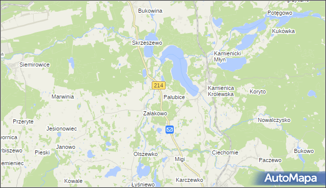 mapa Pałubice, Pałubice na mapie Targeo