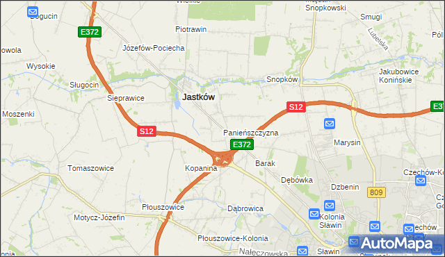 mapa Panieńszczyzna, Panieńszczyzna na mapie Targeo