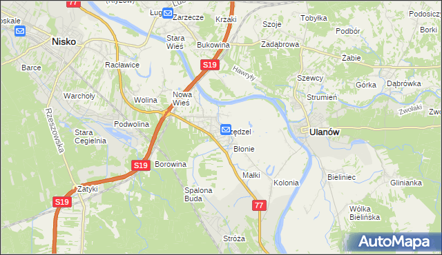 mapa Przędzel, Przędzel na mapie Targeo