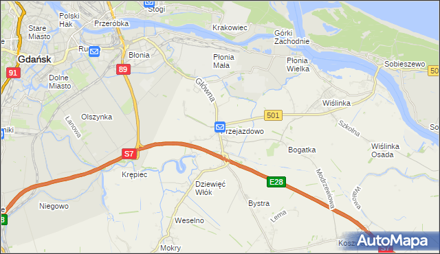 mapa Przejazdowo, Przejazdowo na mapie Targeo