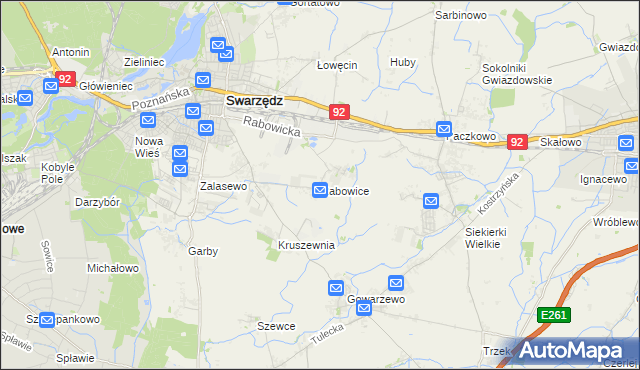 mapa Rabowice, Rabowice na mapie Targeo