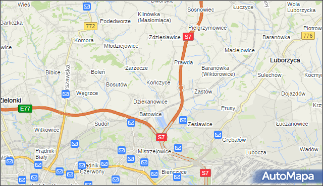 mapa Raciborowice gmina Michałowice, Raciborowice gmina Michałowice na mapie Targeo