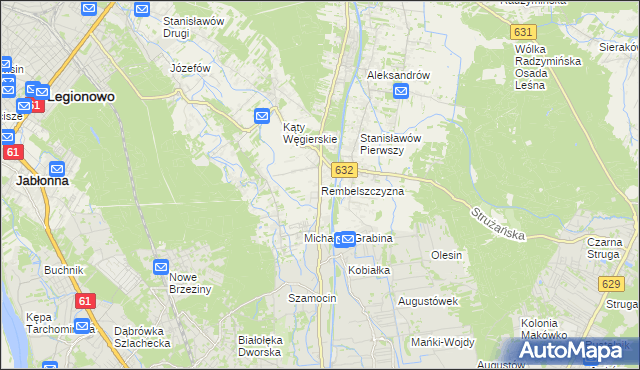 mapa Rembelszczyzna, Rembelszczyzna na mapie Targeo