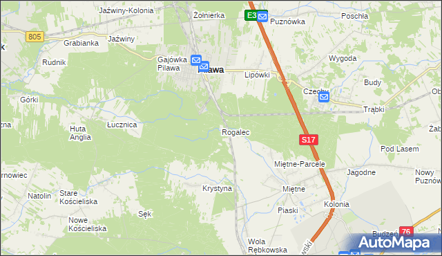 mapa Rogalec, Rogalec na mapie Targeo