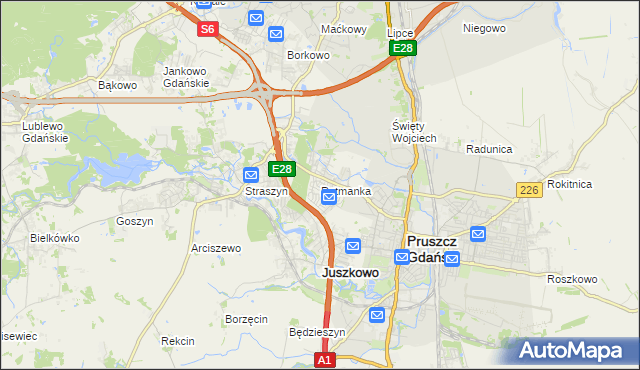 mapa Rotmanka, Rotmanka na mapie Targeo