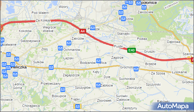 mapa Słomiróg, Słomiróg na mapie Targeo