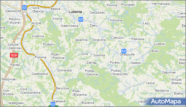 mapa Sołonka, Sołonka na mapie Targeo