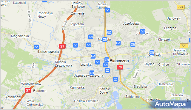 mapa Stara Iwiczna, Stara Iwiczna na mapie Targeo