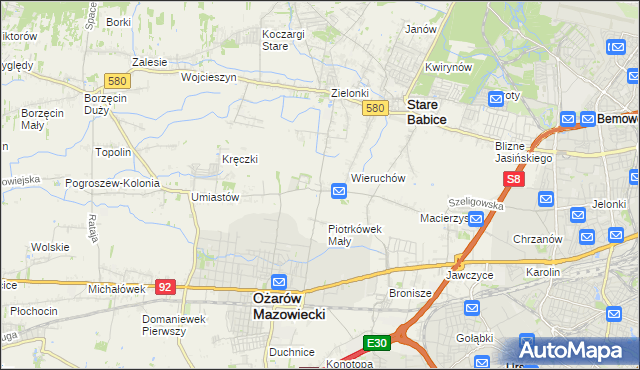 mapa Strzykuły, Strzykuły na mapie Targeo