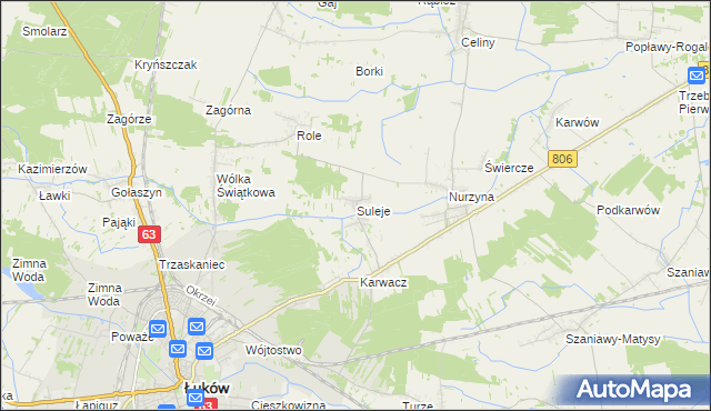 mapa Suleje, Suleje na mapie Targeo