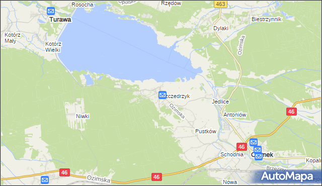 mapa Szczedrzyk, Szczedrzyk na mapie Targeo