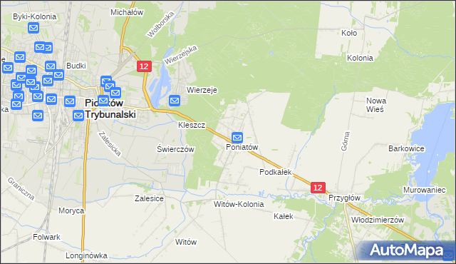 mapa Uszczyn, Uszczyn na mapie Targeo