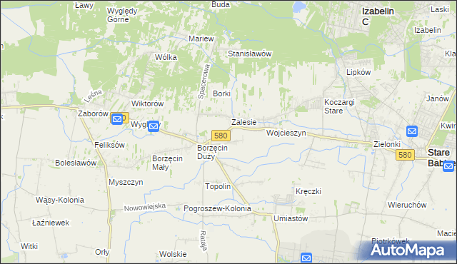 mapa Wierzbin, Wierzbin na mapie Targeo