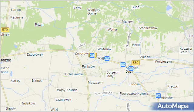 mapa Wyględy, Wyględy na mapie Targeo