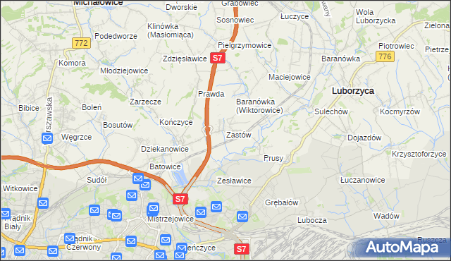 mapa Zastów, Zastów na mapie Targeo