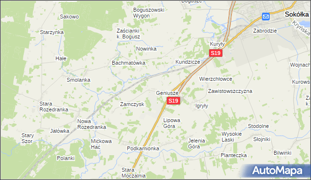 mapa Geniusze, Geniusze na mapie Targeo