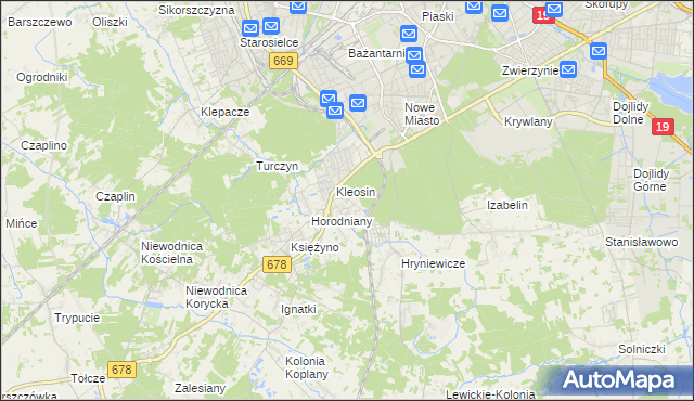 mapa Ignatki-Osiedle, Ignatki-Osiedle na mapie Targeo