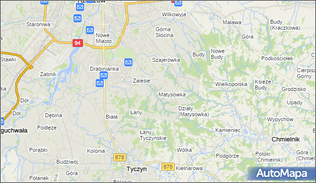 mapa Matysówka, Matysówka na mapie Targeo