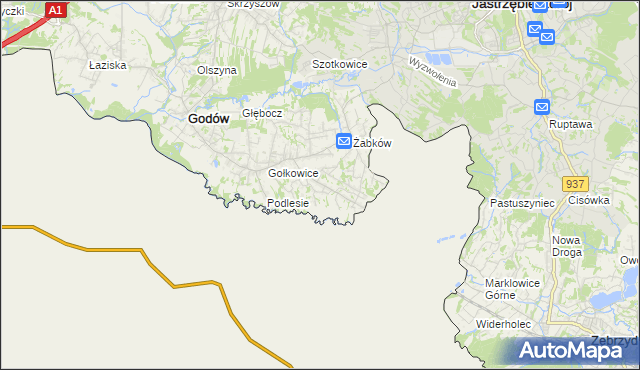 mapa Skrbeńsko, Skrbeńsko na mapie Targeo