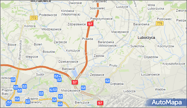 mapa Zastów, Zastów na mapie Targeo