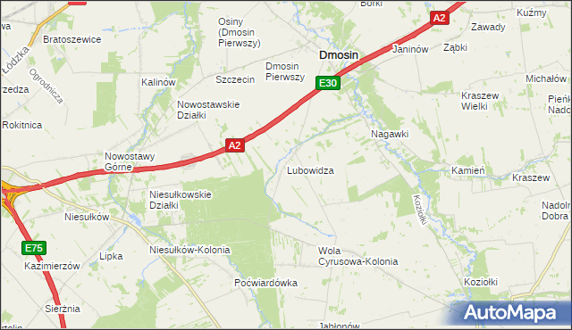 mapa Lubowidza, Lubowidza na mapie Targeo