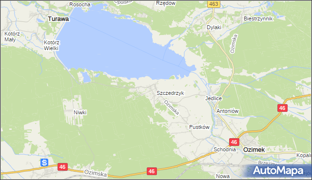 mapa Szczedrzyk, Szczedrzyk na mapie Targeo