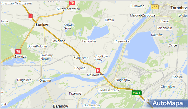 mapa Chodków Nowy, Chodków Nowy na mapie Targeo