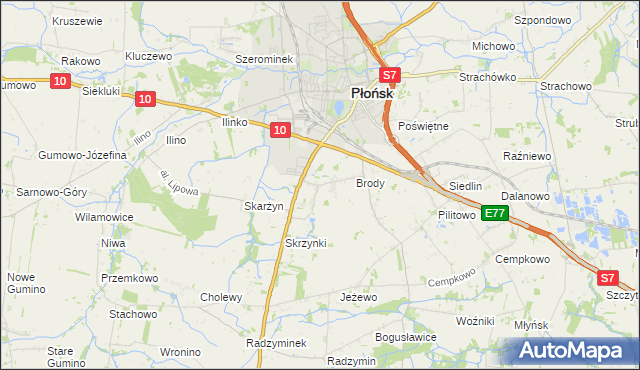 mapa Bońki, Bońki na mapie Targeo