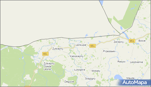 mapa Lenkupie, Lenkupie na mapie Targeo