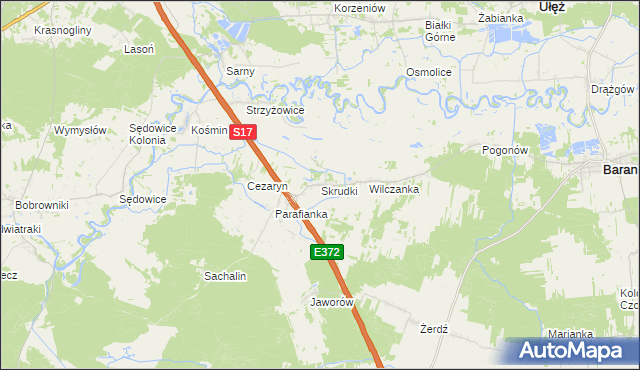 mapa Skrudki, Skrudki na mapie Targeo