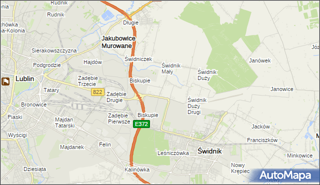 mapa Kolonia Świdnik Mały, Kolonia Świdnik Mały na mapie Targeo