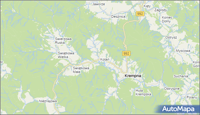 mapa Kotań, Kotań na mapie Targeo