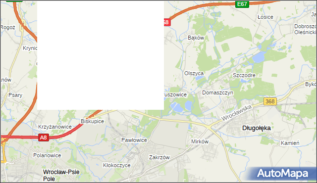 mapa Pruszowice, Pruszowice na mapie Targeo