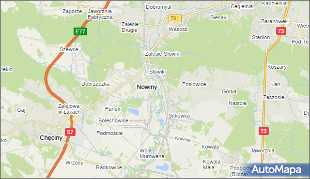 mapa Trzcianki Osada, Trzcianki Osada na mapie Targeo