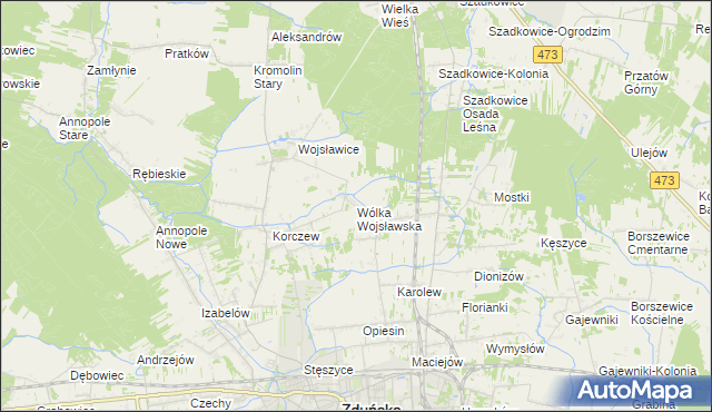 mapa Wólka Wojsławska, Wólka Wojsławska na mapie Targeo