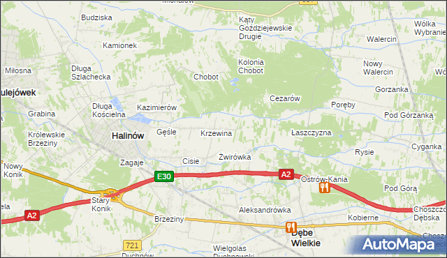 mapa Desno, Desno na mapie Targeo
