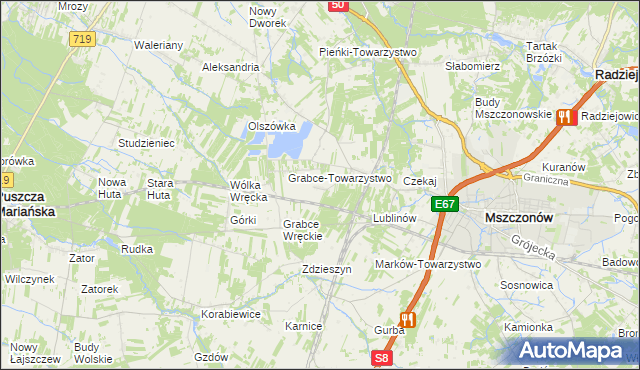 mapa Długowizna, Długowizna na mapie Targeo