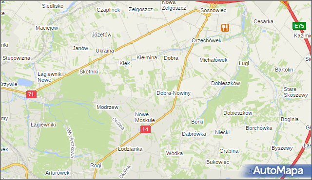 mapa Dobra-Nowiny, Dobra-Nowiny na mapie Targeo