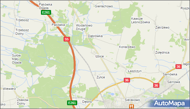 mapa Izbice, Izbice na mapie Targeo