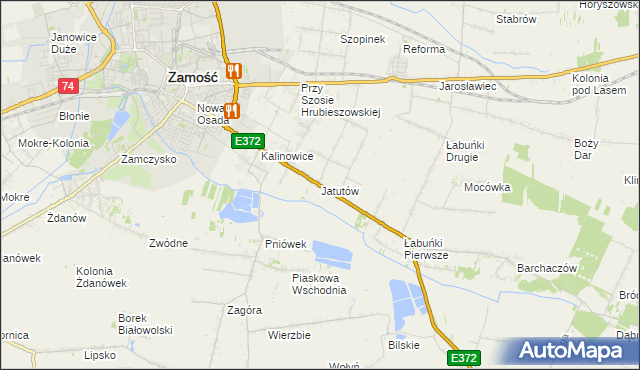 mapa Jatutów, Jatutów na mapie Targeo