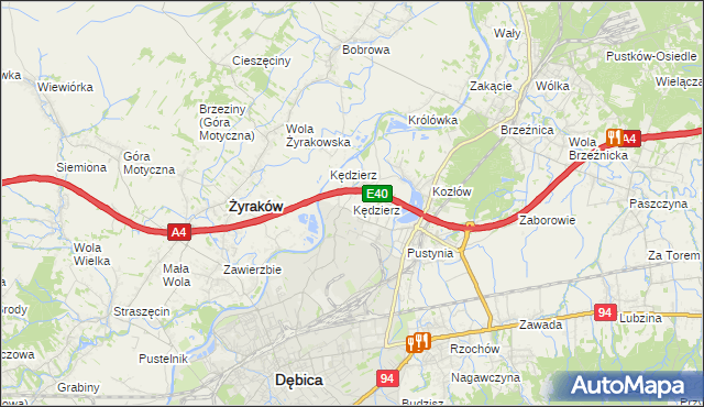 mapa Kędzierz, Kędzierz na mapie Targeo