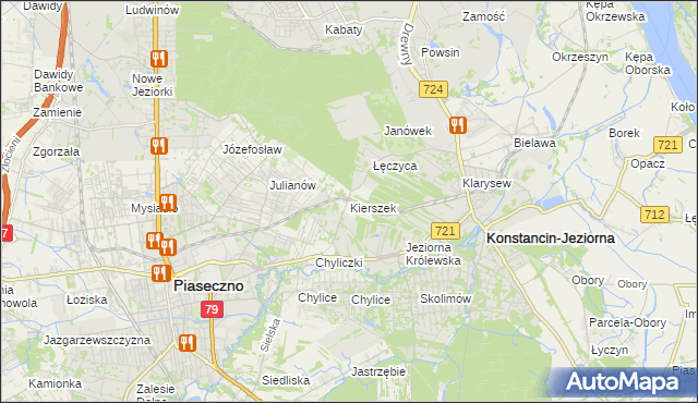 mapa Kierszek, Kierszek na mapie Targeo